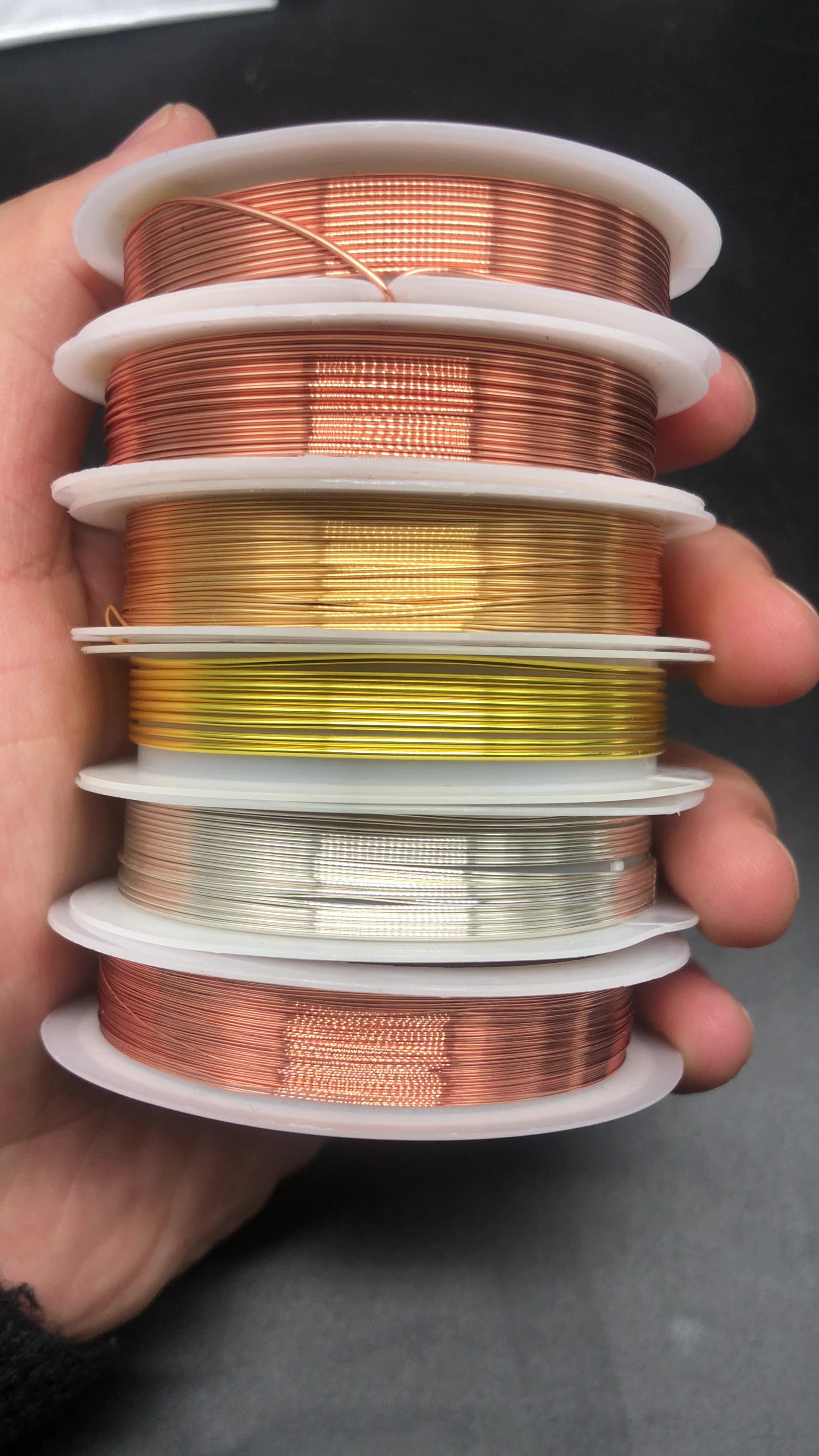 High Quality 0.21mm Jewelry Beading Wire Non Tarnish Silver Gold