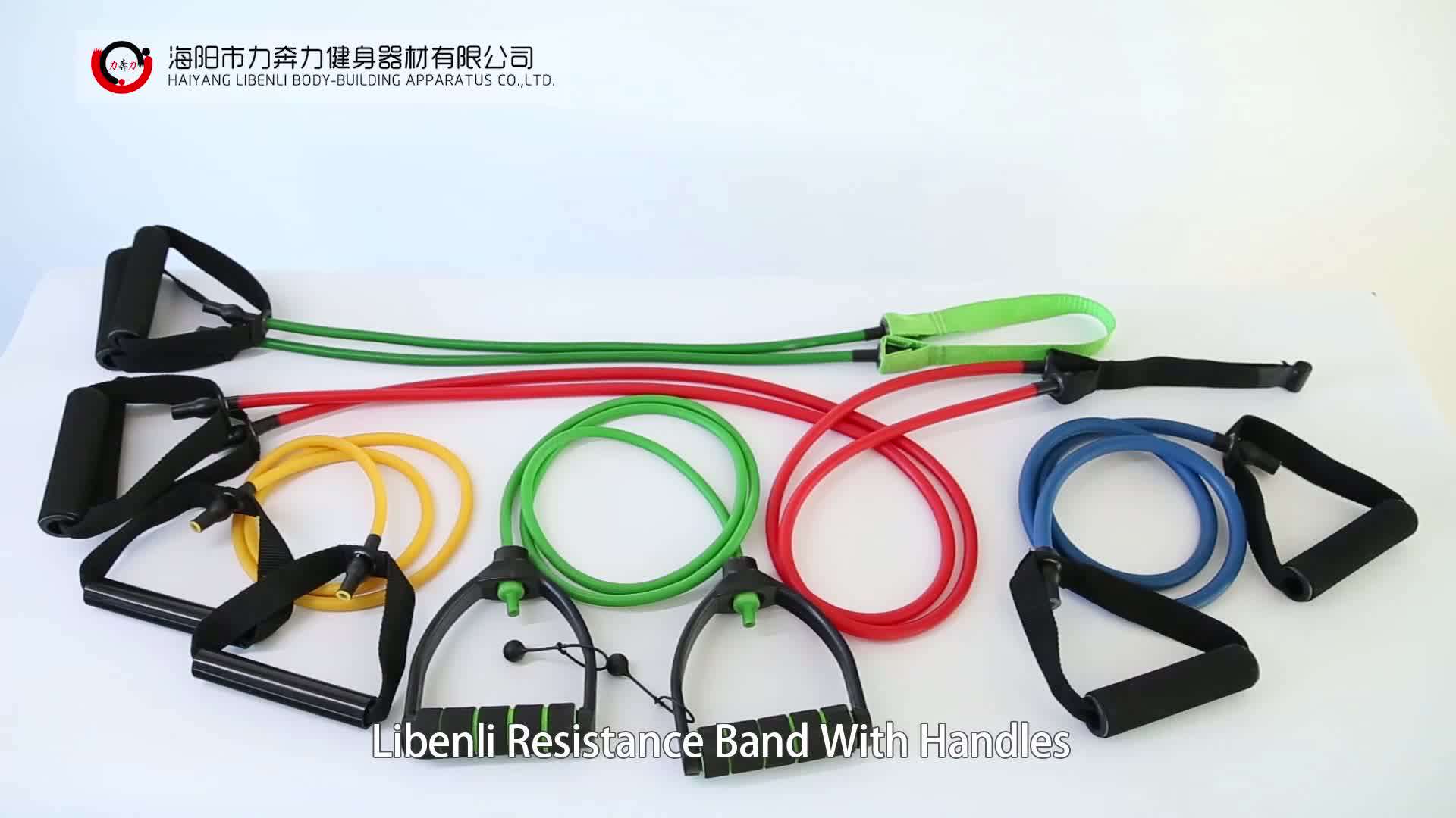 Natural Latex Leg Exercise Resistance Bands With Ankle Cuffs Buy