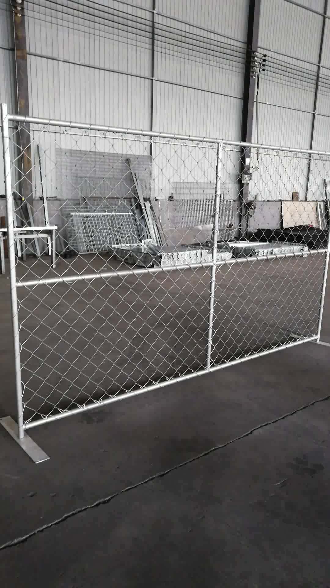 Hot Sale Used 6'x12' Hot Dipped Galvanized Construction Chain Link