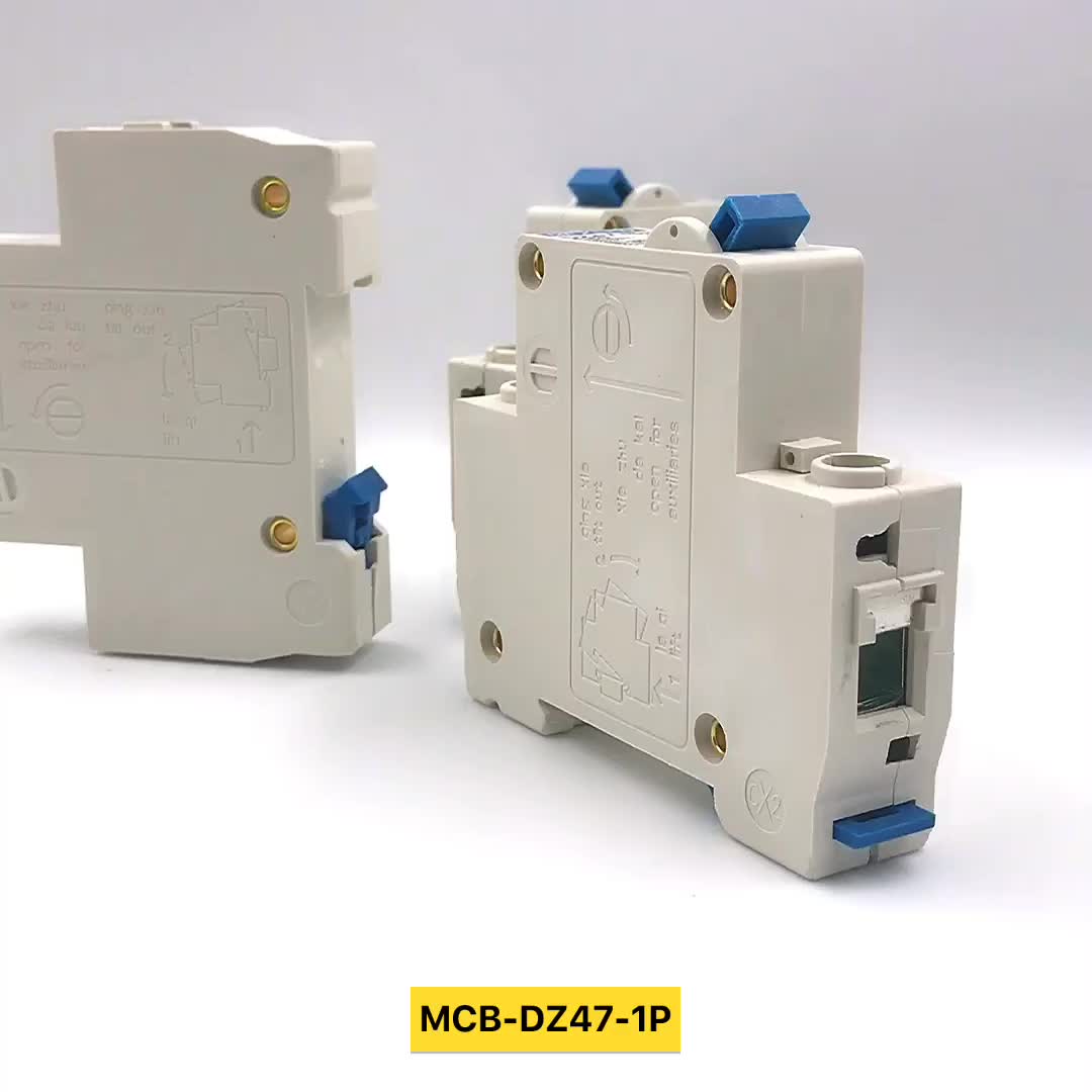 Chinese Mcb Type Single Phase Rccb 1p 63amp 220v 415v 6ka Electrical