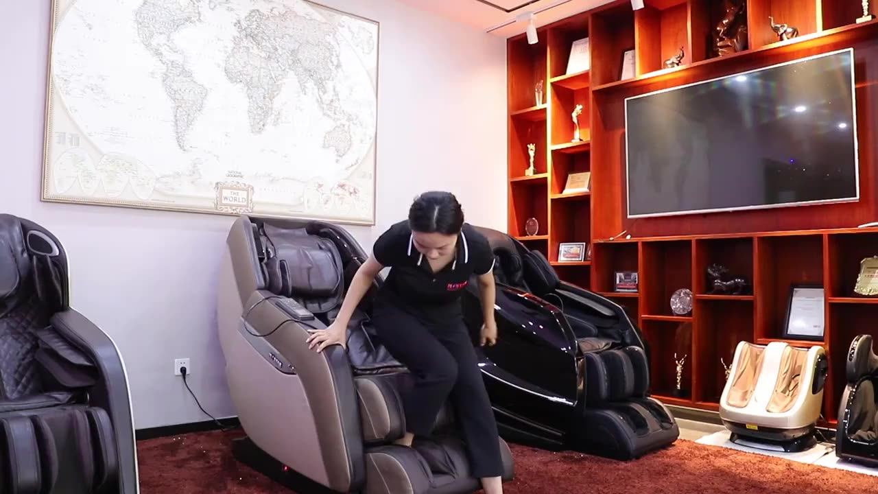 Luxury Foot Massage Chair Thai 3d L Shape Zero Gravity L Track Zero