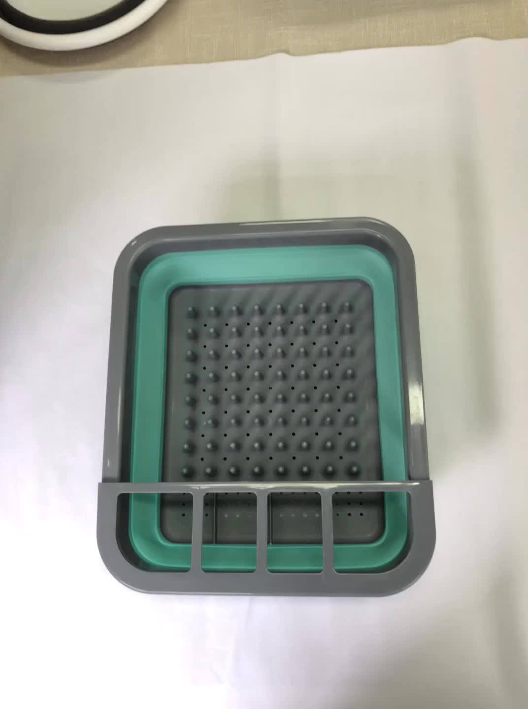 Allife Plastic Easy Storage Collapsible Dish Rack Dish Drying Rack With ...