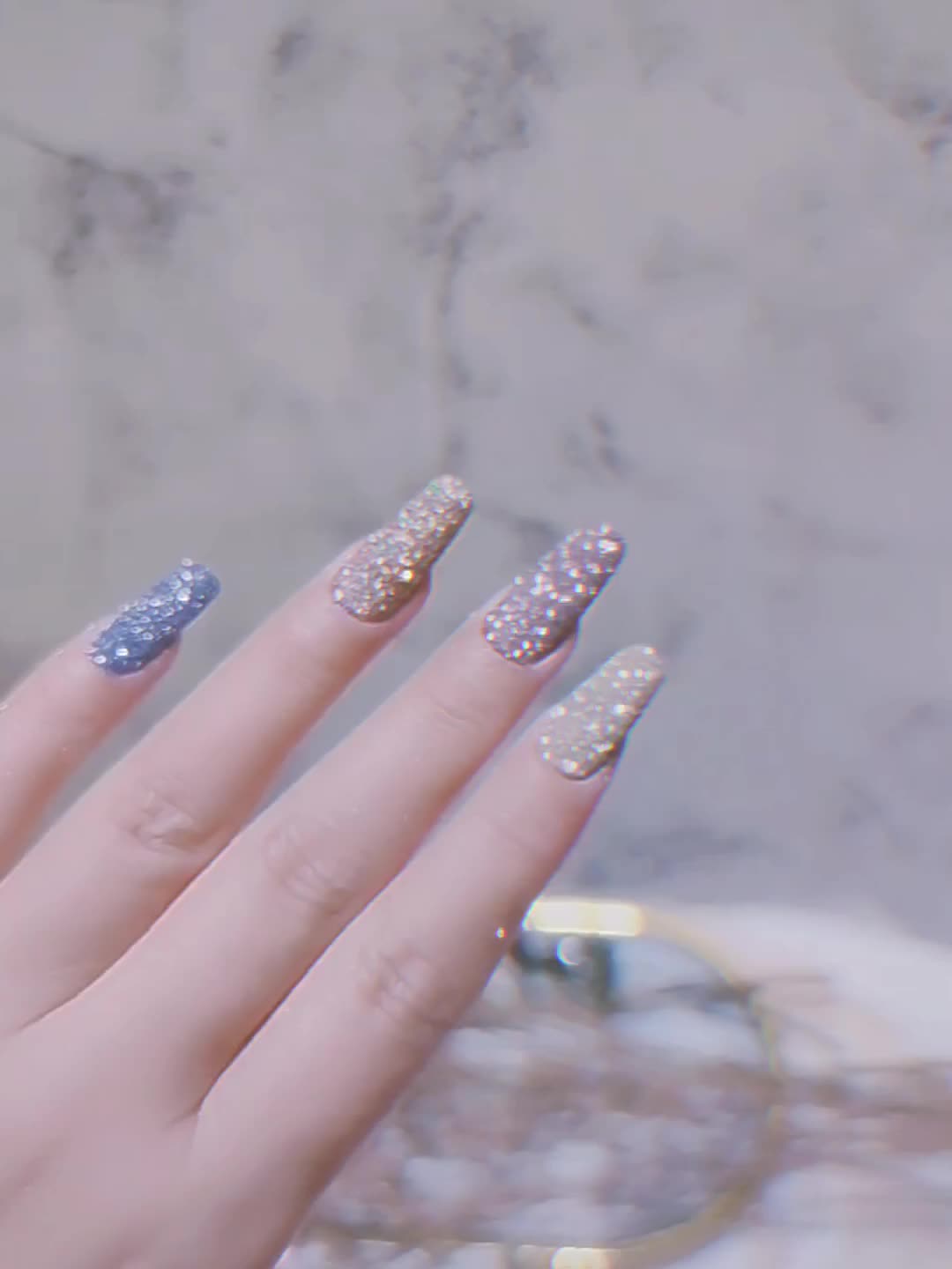 Net celebrity diamond powder nail art jewelry nail art glitter sequins colorful diamonds crushed diamond effect white diamond flash
