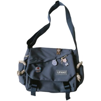 ຍີ່ປຸ່ນ INS retro workwear ເດັກຍິງ crossbody ຖົງສະບັບພາສາເກົາຫຼີ ulzzang ຄວາມອາດສາມາດຂະຫນາດໃຫຍ່ນັກສຶກສາ shoulder bag postman bag trendy
