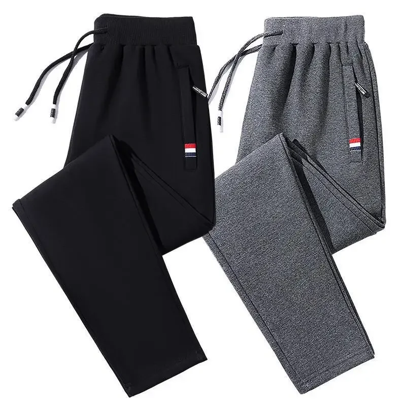 Men's artificial universal trousers with zipper for leisure, anti-theft, oversize