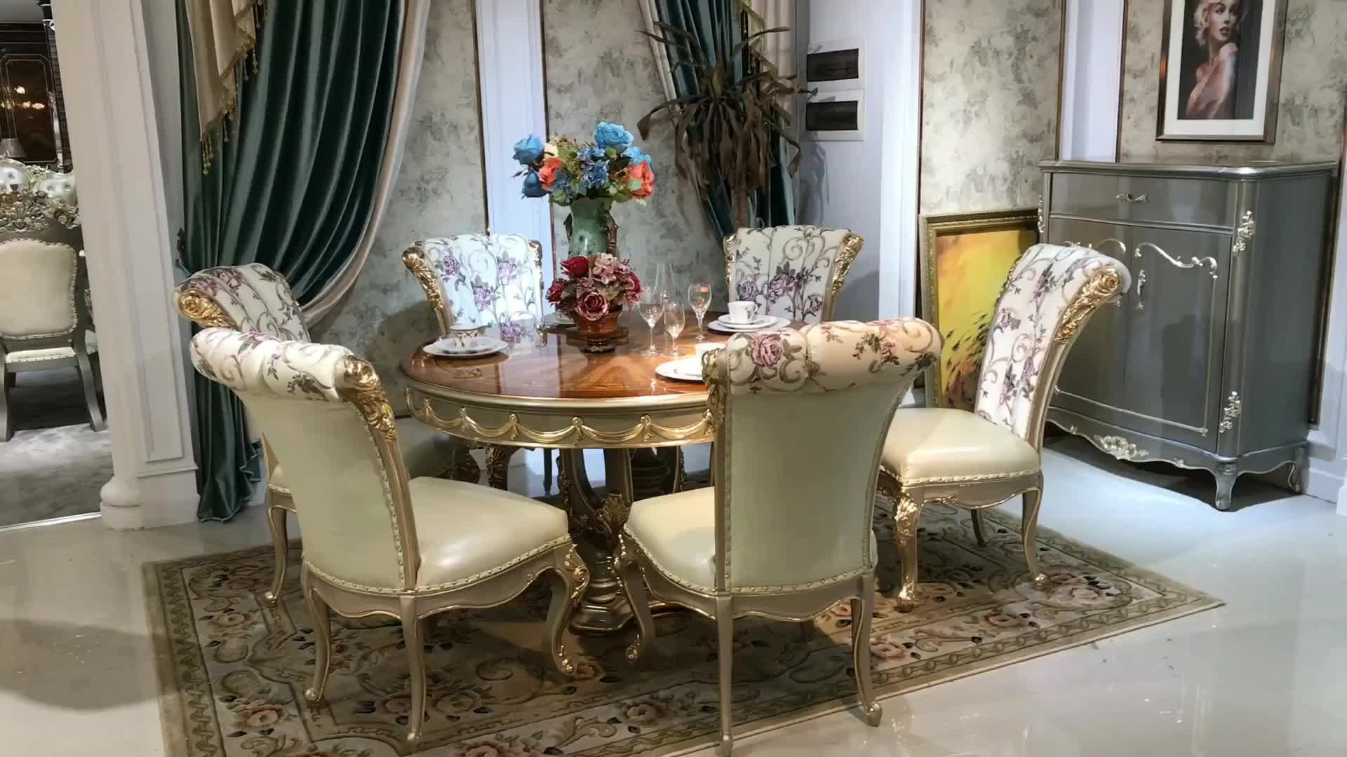 luxury wood carved arabic dining table with 6 pcs gold dining chairs in  dining room  buy arabic dining tablegold dining chairwood dining room  table