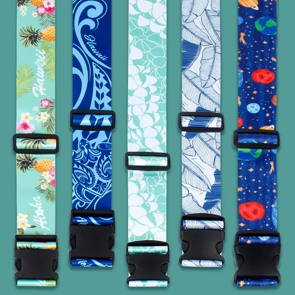 Luggage Case Strap One-word Luggage Belt Password-free Packing Belt Printing Belt Overseas Shipping Reinforced Explosion-proof Belt Luggage