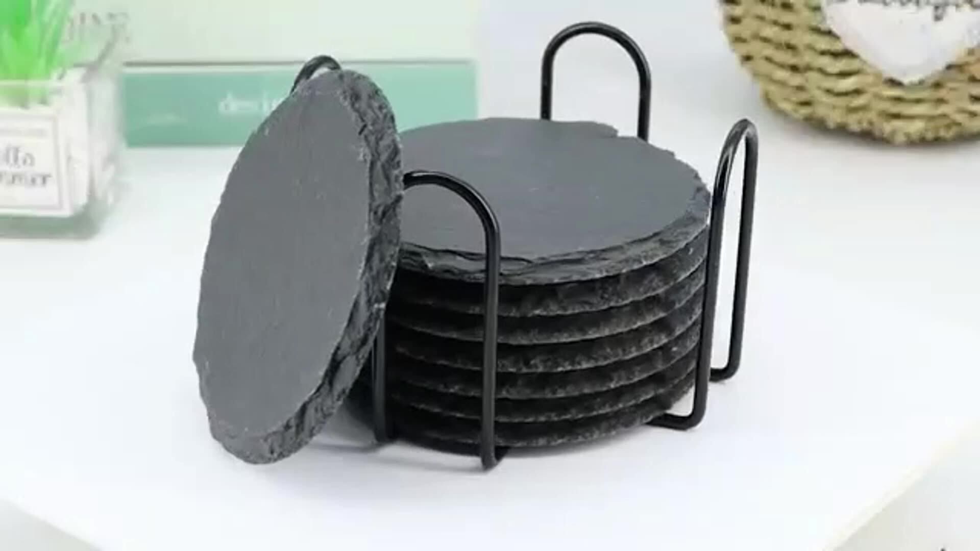 High Quality Ecofriendly And Nonslip Sublimation Square Black Slate