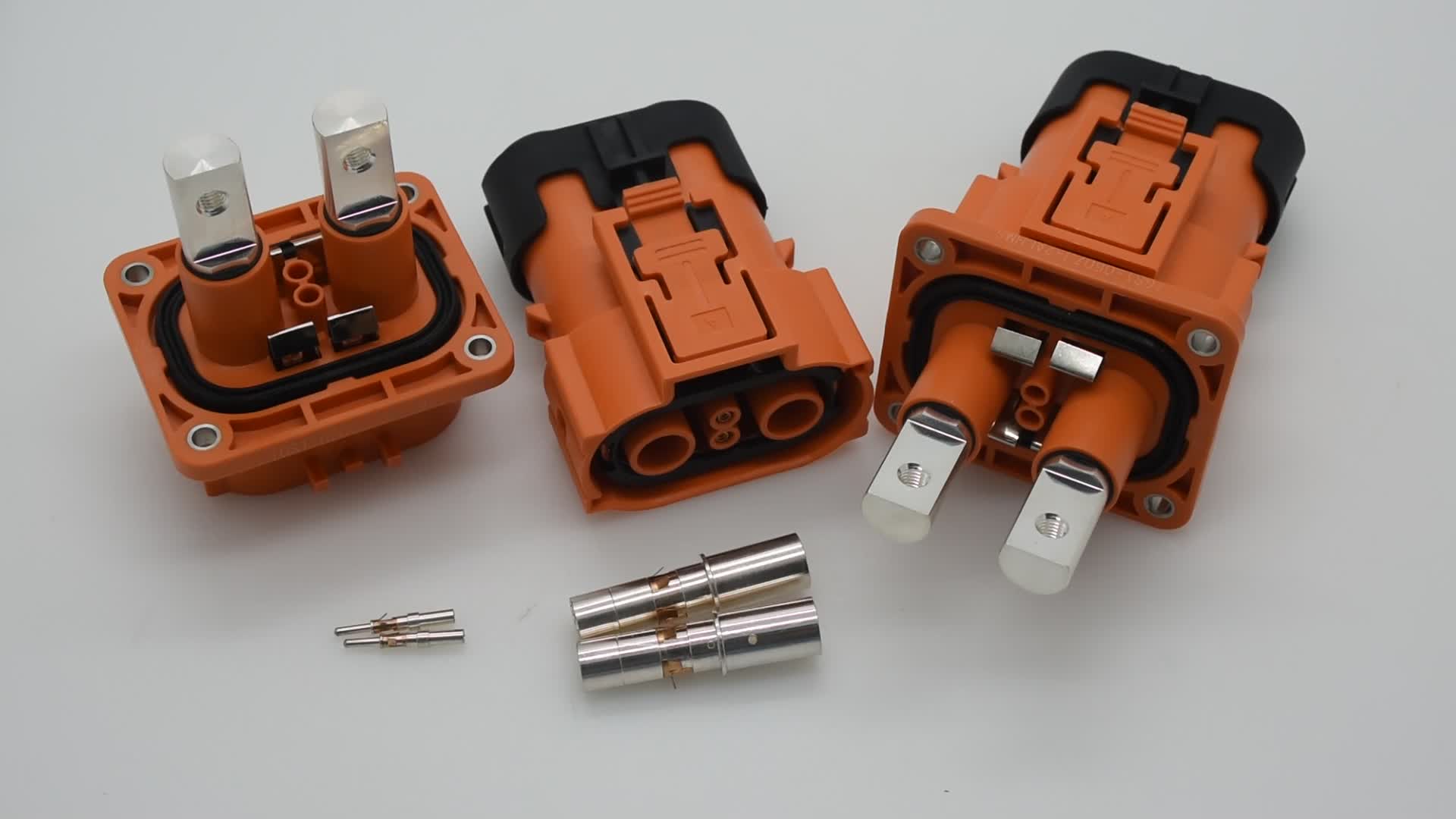 50a 80a 120a Electronic Power Waterproof 2 Pin High Voltage Connector