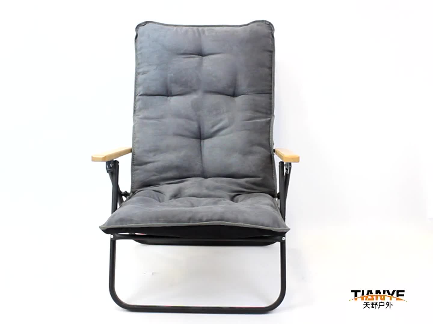 Tianye Outdoor Backrest Adjustable Padded Folding Beach Camping Chair