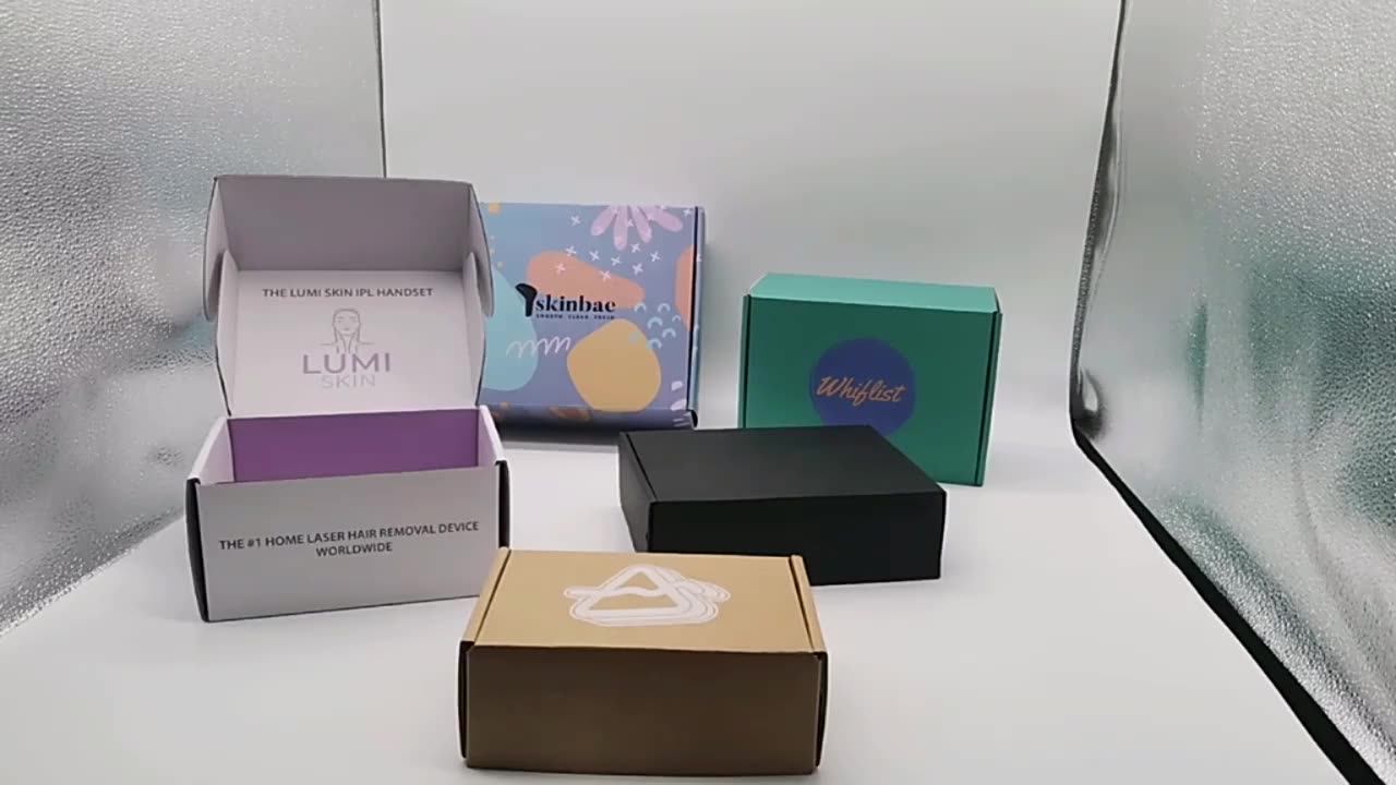 Paper Cardboard Carton Corrugated Clothing Hat Shipping Boxes Navy Blue