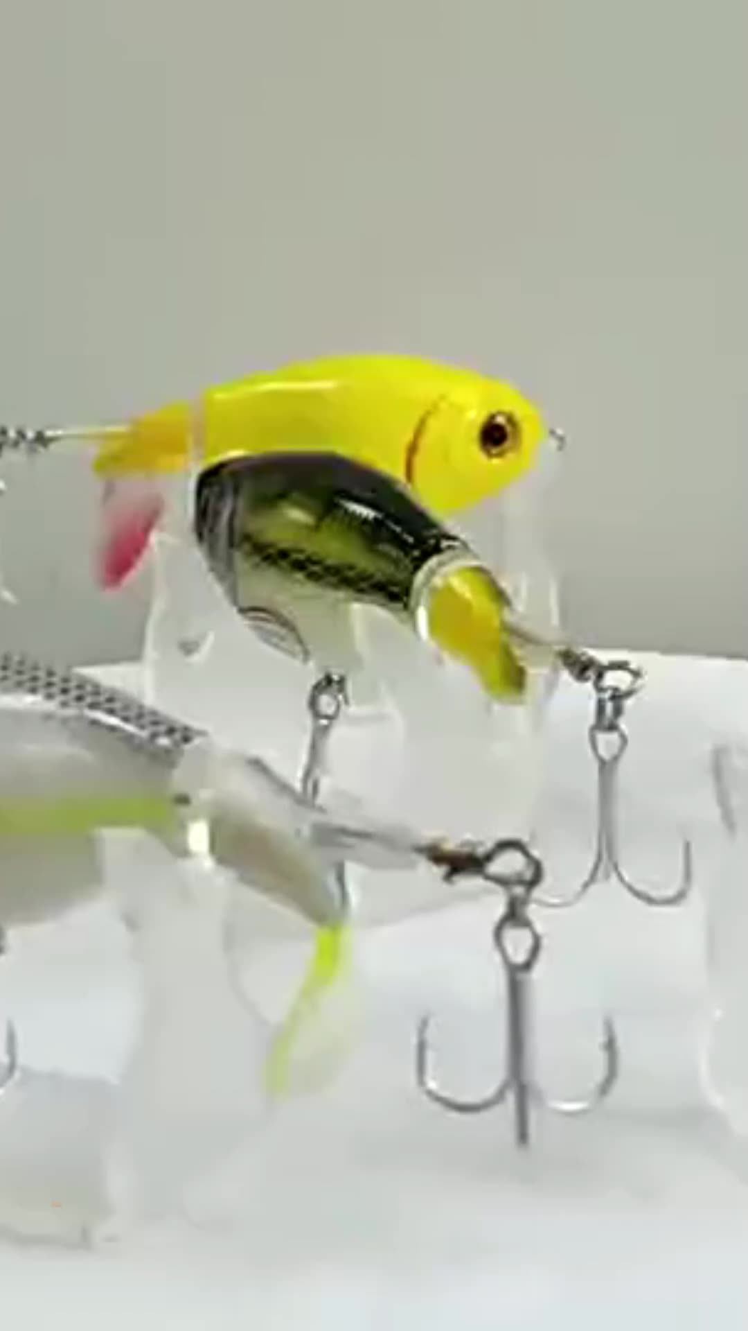 Topwater Whopper Popper Fishing Lure Artificial Hard Fishing Bait