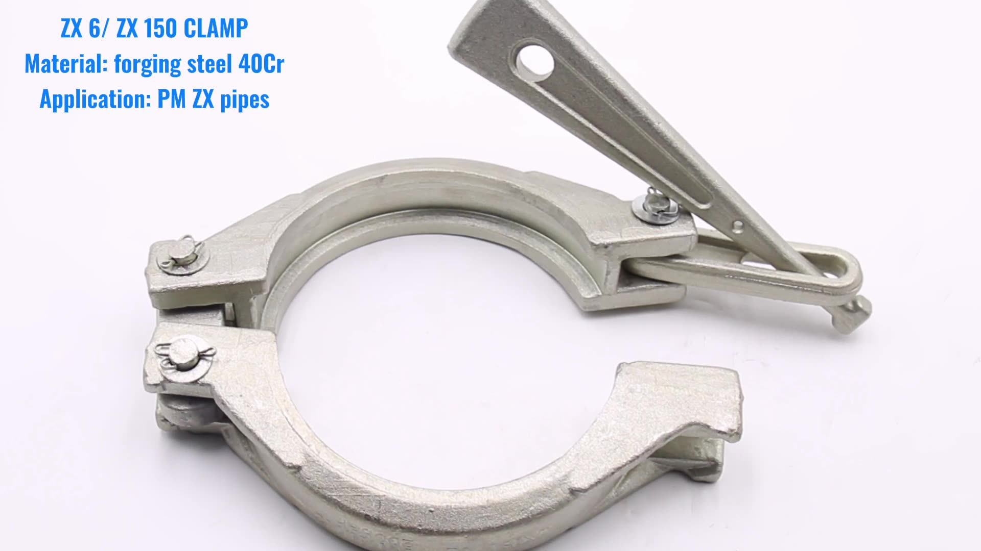 Putzmeister ZX-W 6HD Clamp Coupling - Galvanized Pipe Fitting for