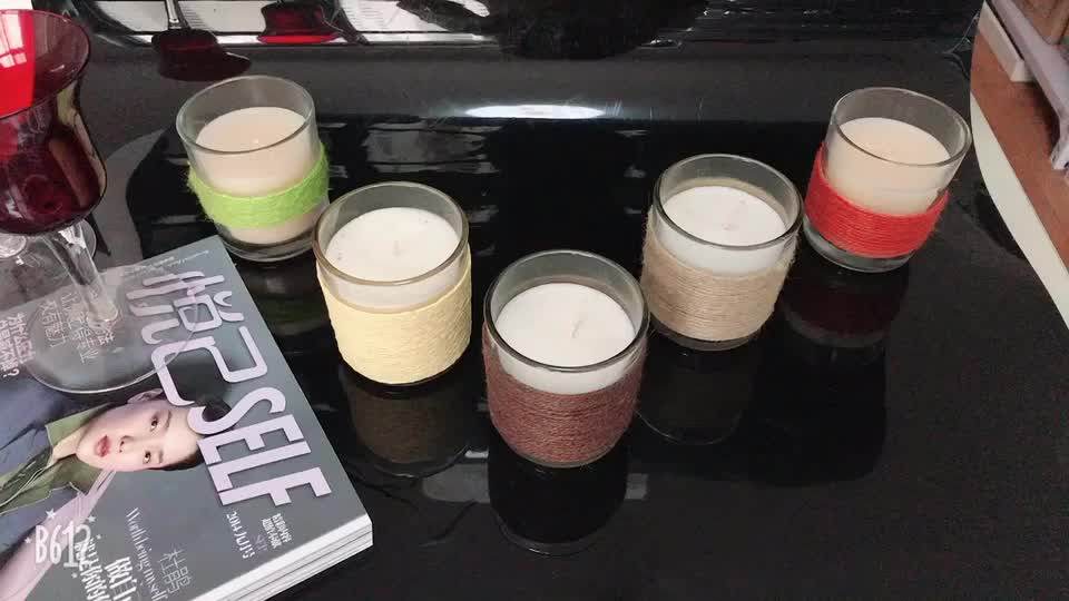 White Plain Frosted Glass Jars Candle With Wood Lid Buy Plain Glass