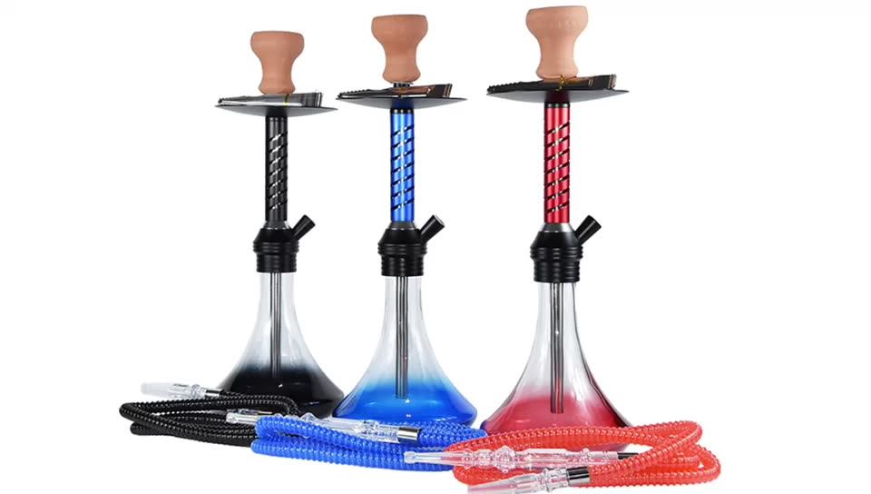 New Design Hot Sale Wholesale Cheap Aluminum Hookah Shisha Glass Hookah