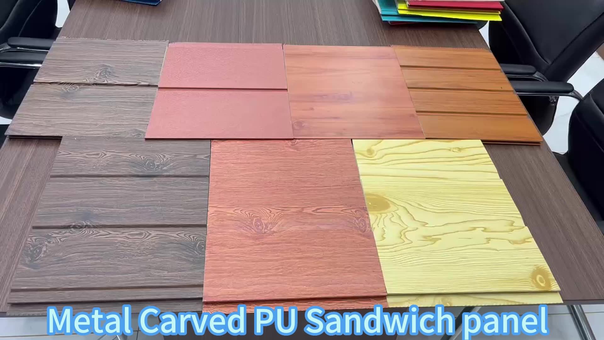 Exterior Wall Cladding Polyurethane Foam Sandwich Panels Pu Foam