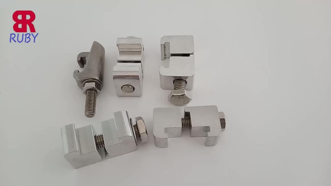 Aluminum Iso Nw Kf Single Wall Clamps Double Claw Wall Flange Clamps