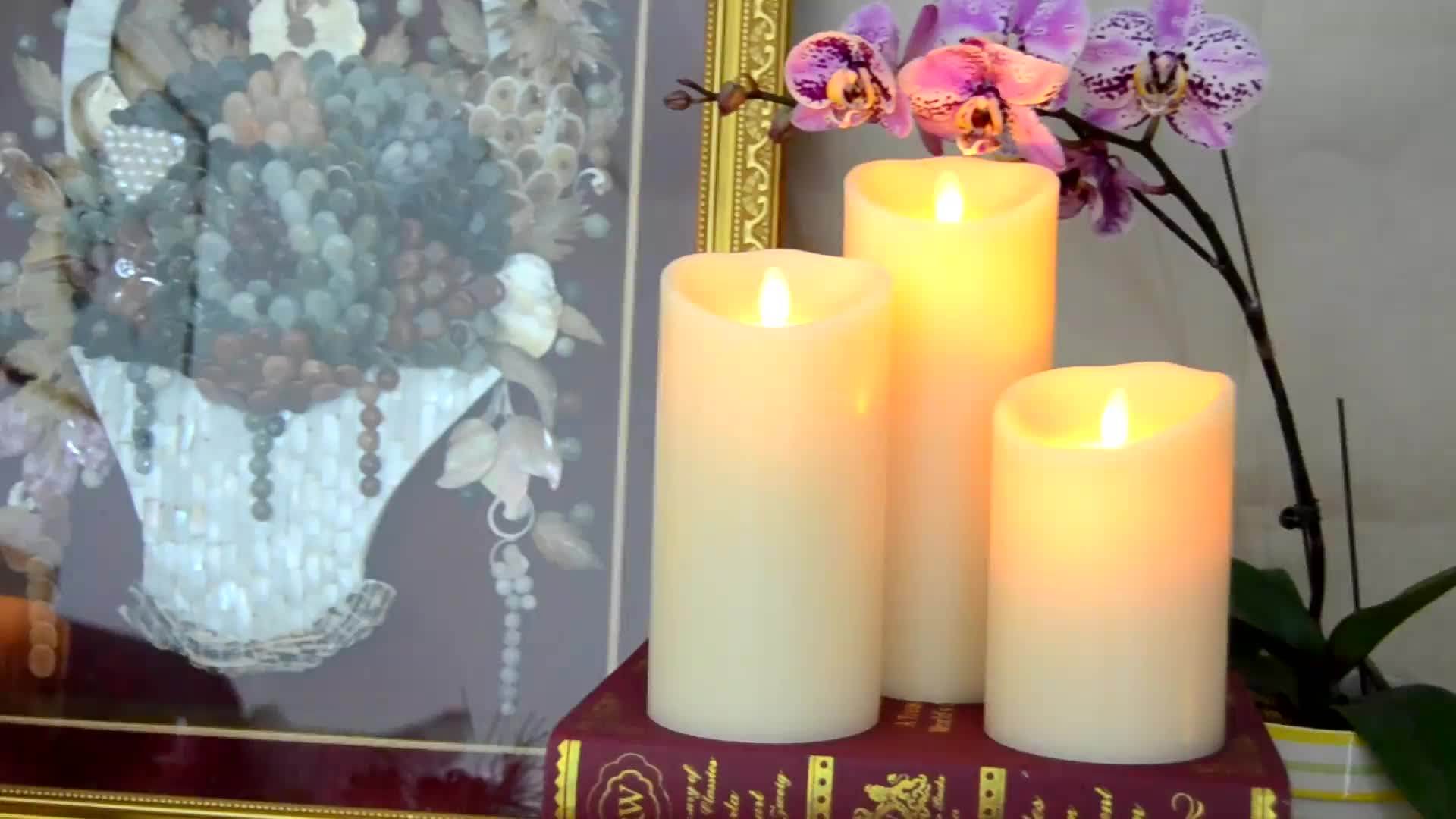 Wholesale Flickering Artificial Home Used Windproof Flameless Moving