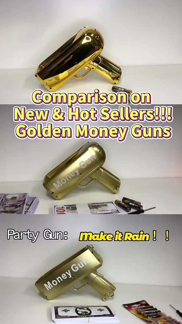 New Style Round Shape Money Spray Gun Make It Rain Gold Dispenser
