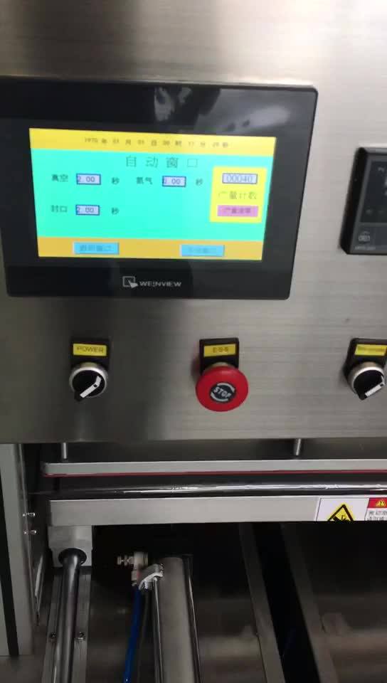 Automatic Tray Sealing Machine For Food/map Tray Sealer With Nitrogen