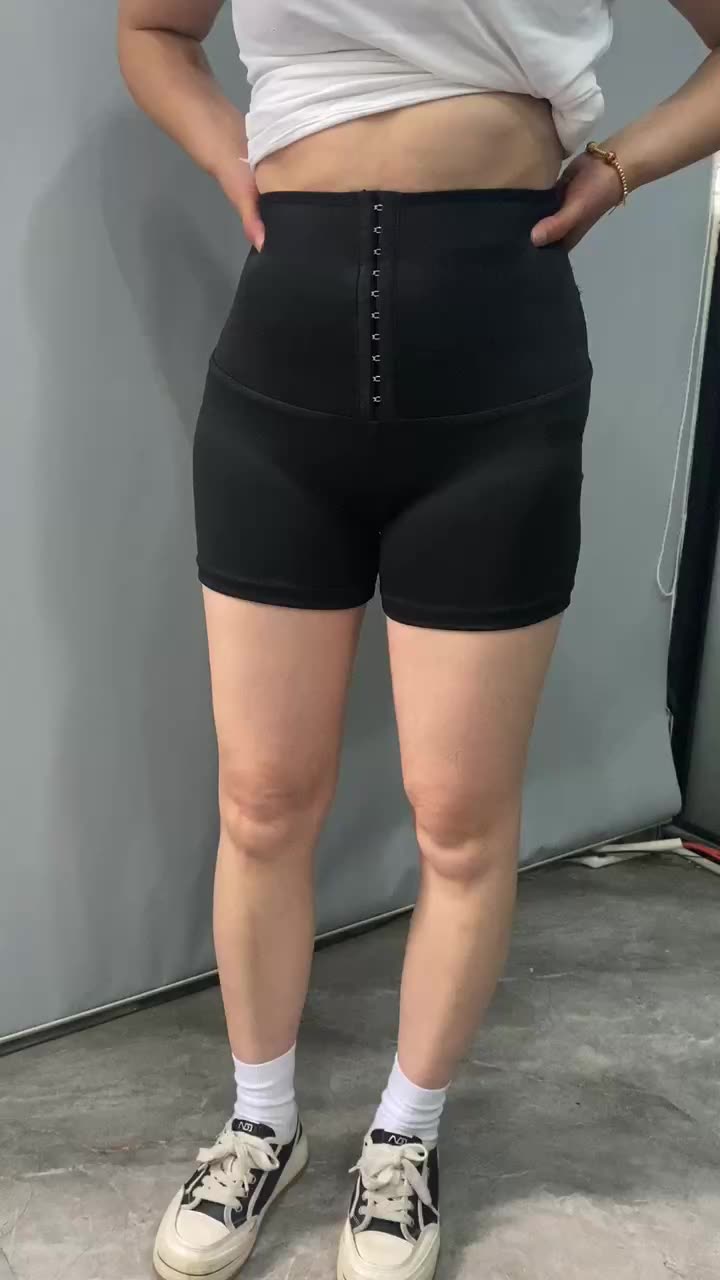 Plus Size Sauna Sweat Slimming Leggings Pants High Waist Trainer Shorts