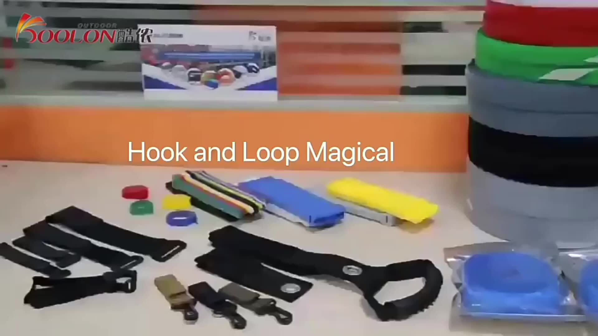 Sticky Industrial Strength Adhesive Nylon Hook And Loop Fastener Tape