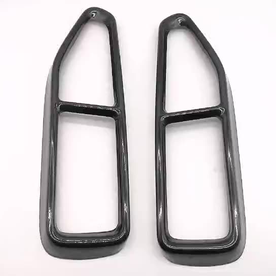 CCR Technology Gloss Black Exhaust Muffler Tip Covers – Fits 20-22 G11 G12 740i