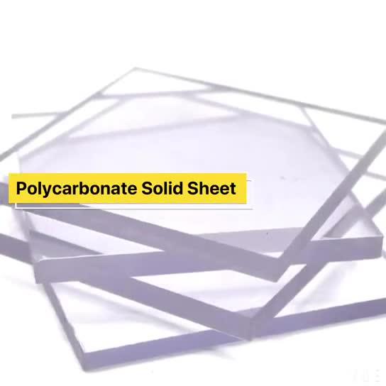 Abrasion Resistance 1mm 2mm 3mm Transparent Uv Plastic Lexan Pc Sheet