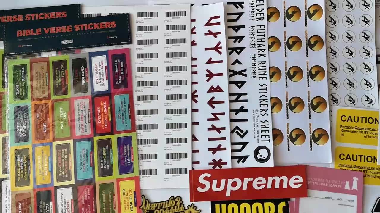 Removable Adhesive Waterproof Vinyl Sticker Custom Back Cutting Sticker