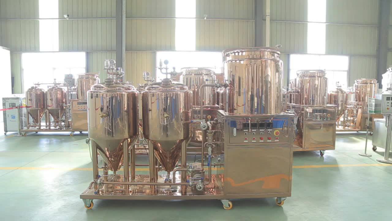 Microbrewery 100l 50l Red Copper Home Brewery Equipment Mini Beer