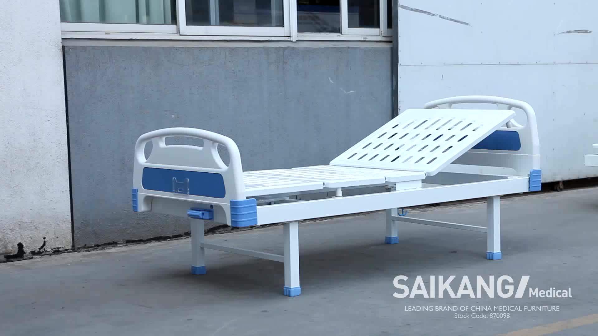 Sk0331 Metal Folding Hospital Bed With Mattress And Dining Table Buy