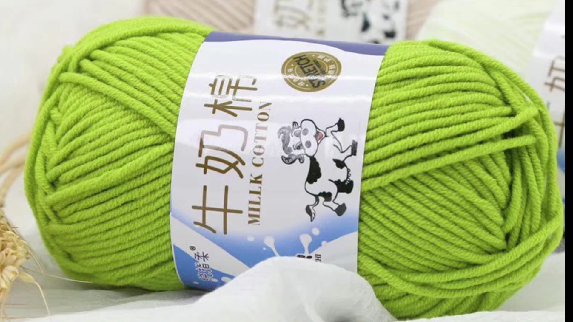 Factory Wholesale 50g Ball 5 Ply Blending Multi Mixed Color Milk Cotton