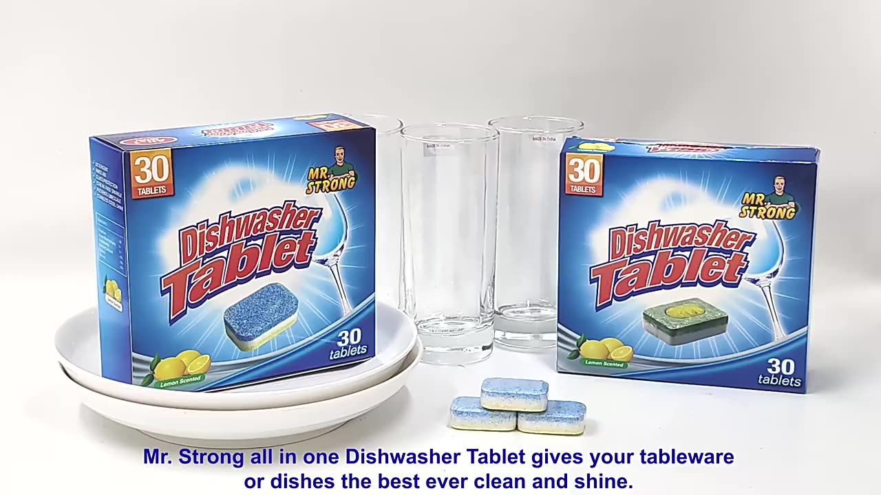 Dishwasher Tabs hand