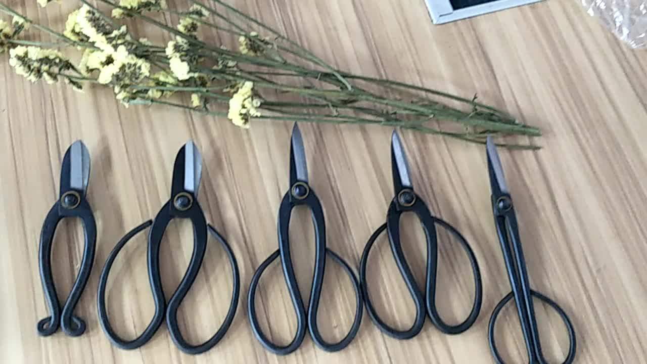 Professional Carbon Steel Ikebana Bonsai Pruning Japanese Flower Garden