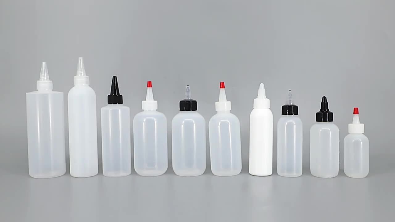 240ml 500ml 1000ml Hdpe Plastic Black Liquor Squeeze Bottle L Litre