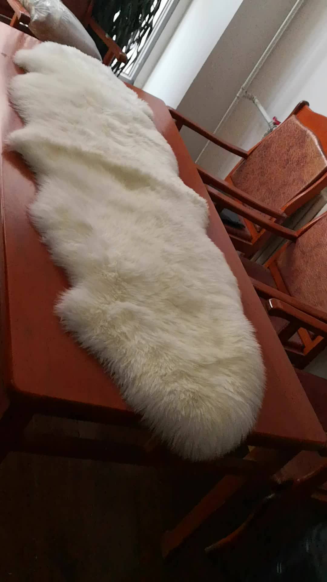 60cm*180cm New Zealand Long Hair Lamb Fur Rug Sheepskin Buy New