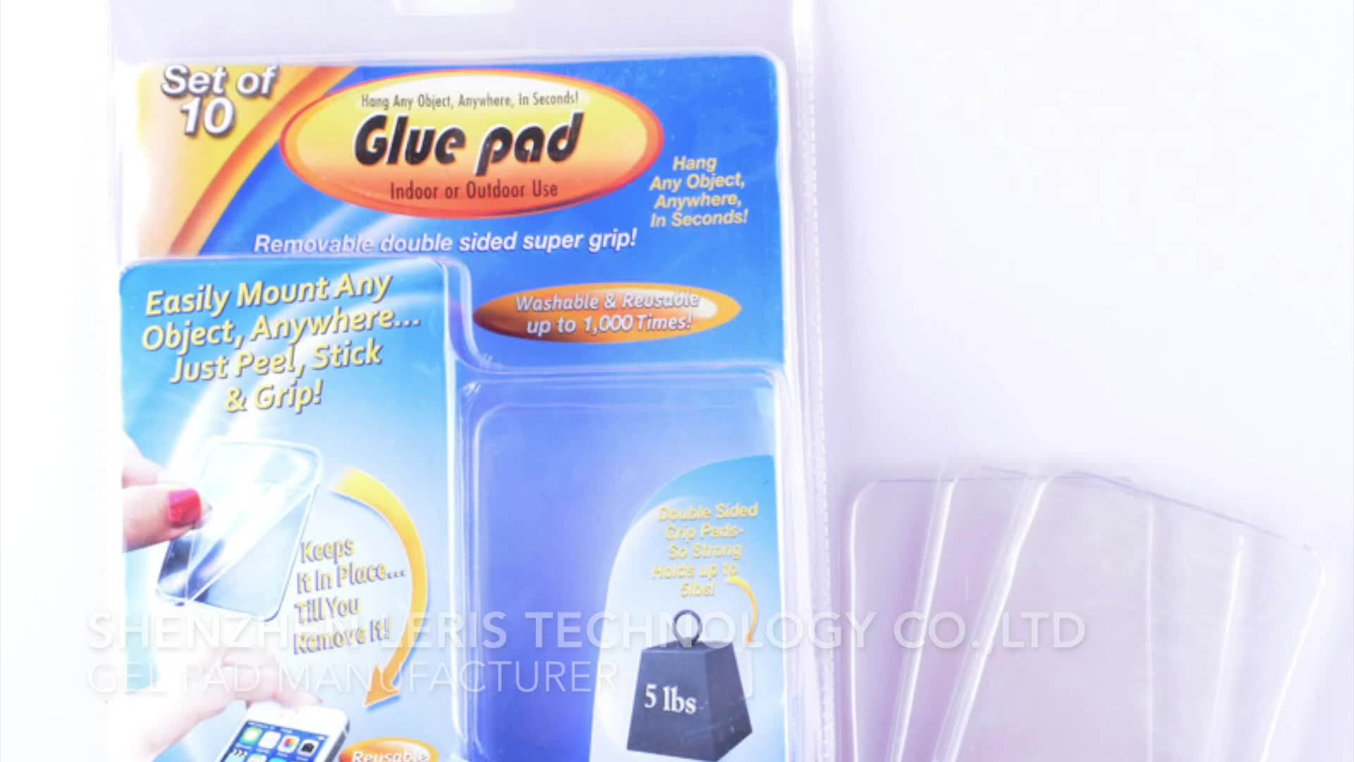 Square Shape Transparent Nano Pad Magic Sticky Gel Pad Wall Stickers