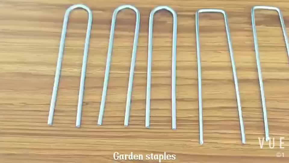 Ushaped Metal Stake Garden Staples Stainless Steel Square Top Securing