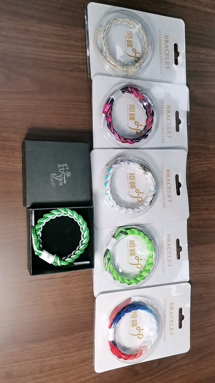 Customizable Logo Best Selling Braided Basketball Star Bracelet