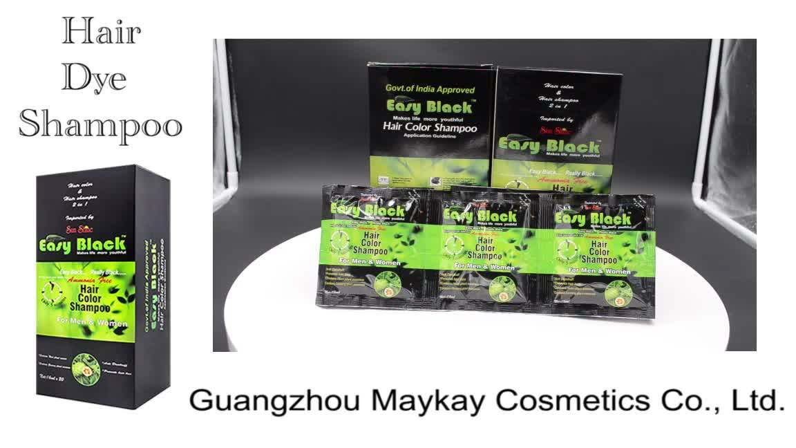 Hair Dye Henna Speedy Hair Color Sachet Cream Herbal Halal Shampoo Grey