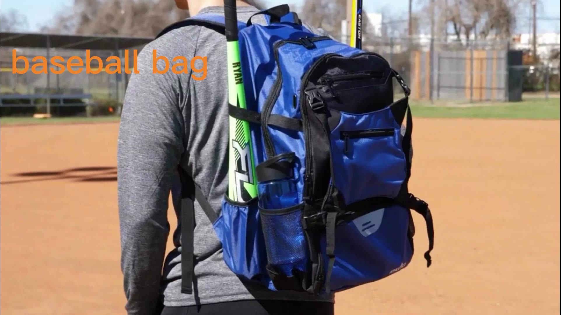 Outdoor Adjustable Nylon Baseball Bat Tote Bag Softball Equipment Shoulder Bag For Kids Youth