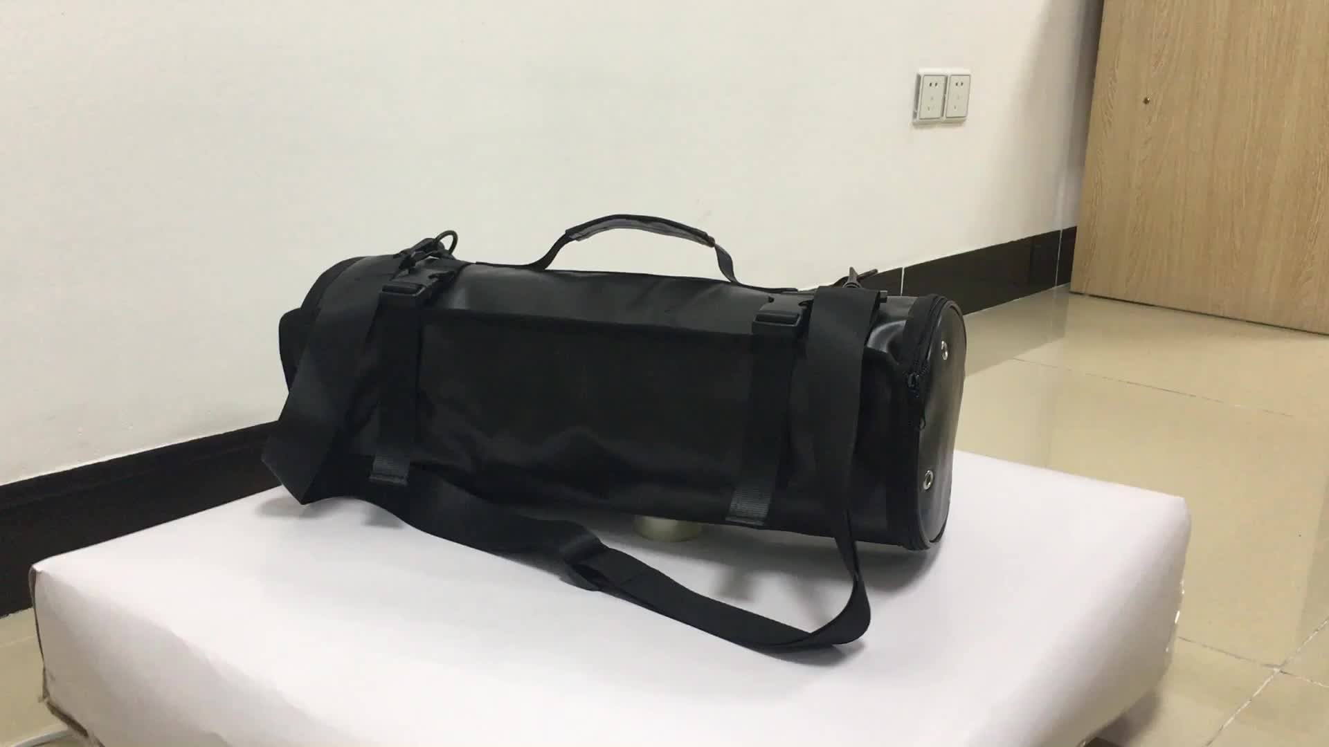 Deluxe Black Kitchen Cook Knife Tool Bag Double 18 Pocket Professional