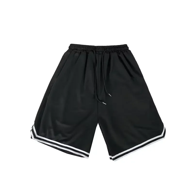 Wholesale manufacturer summer mesh fabric breathable quick-drying men's sports American casual outerwear shorts, suitable for football and trendy styles