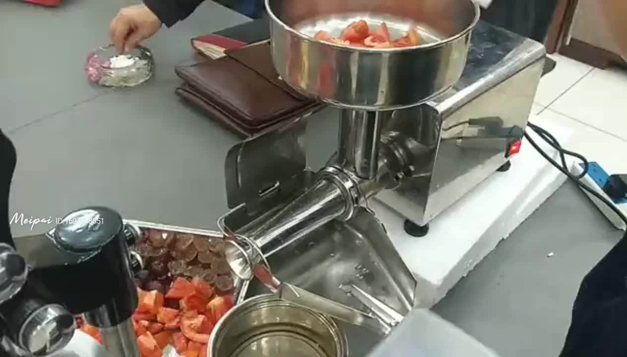 electric tomato press strainer tomato sauce making machine maker, View