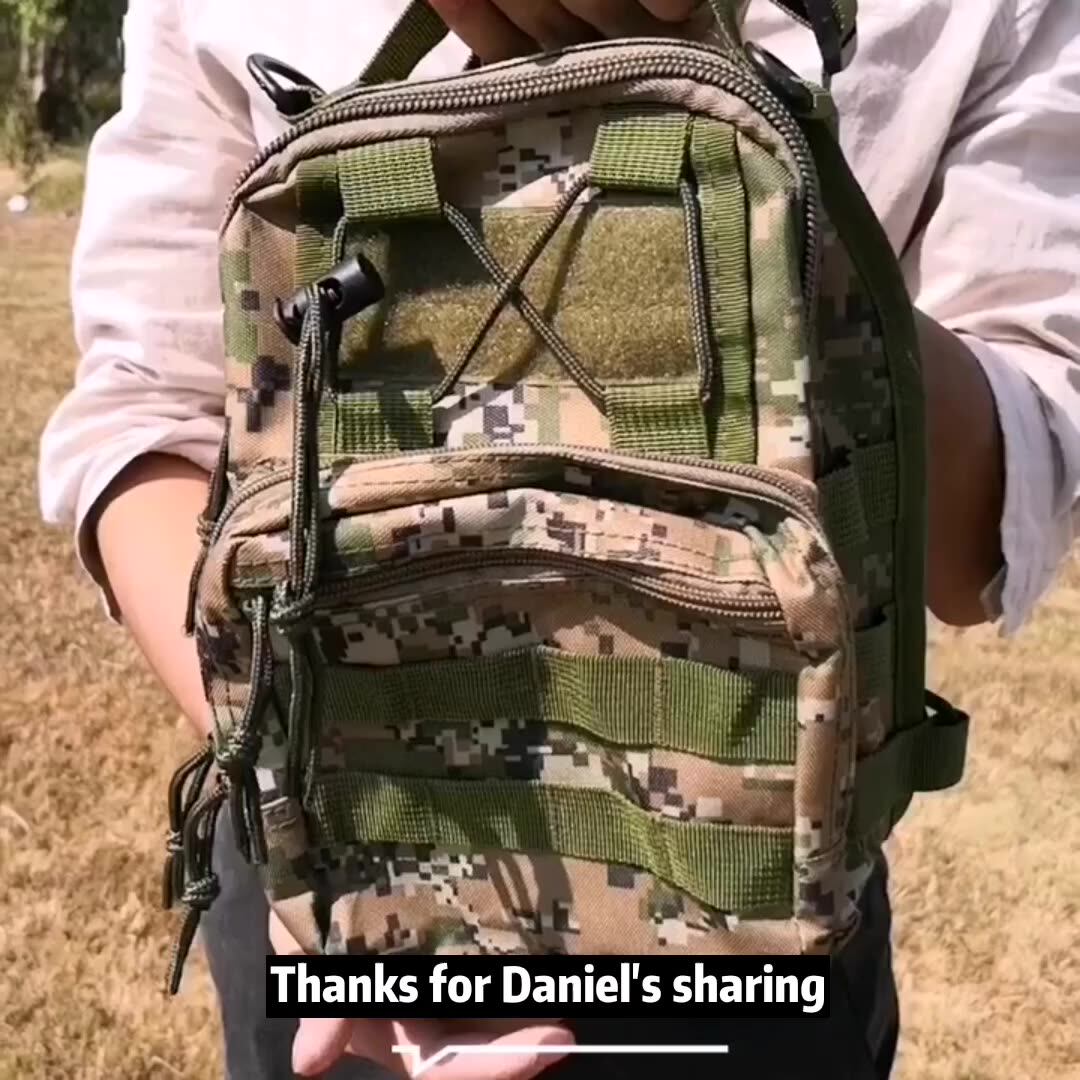 Tactical Shoulder Sling Bag Small Outdoor Chest Pack For Men Traveling