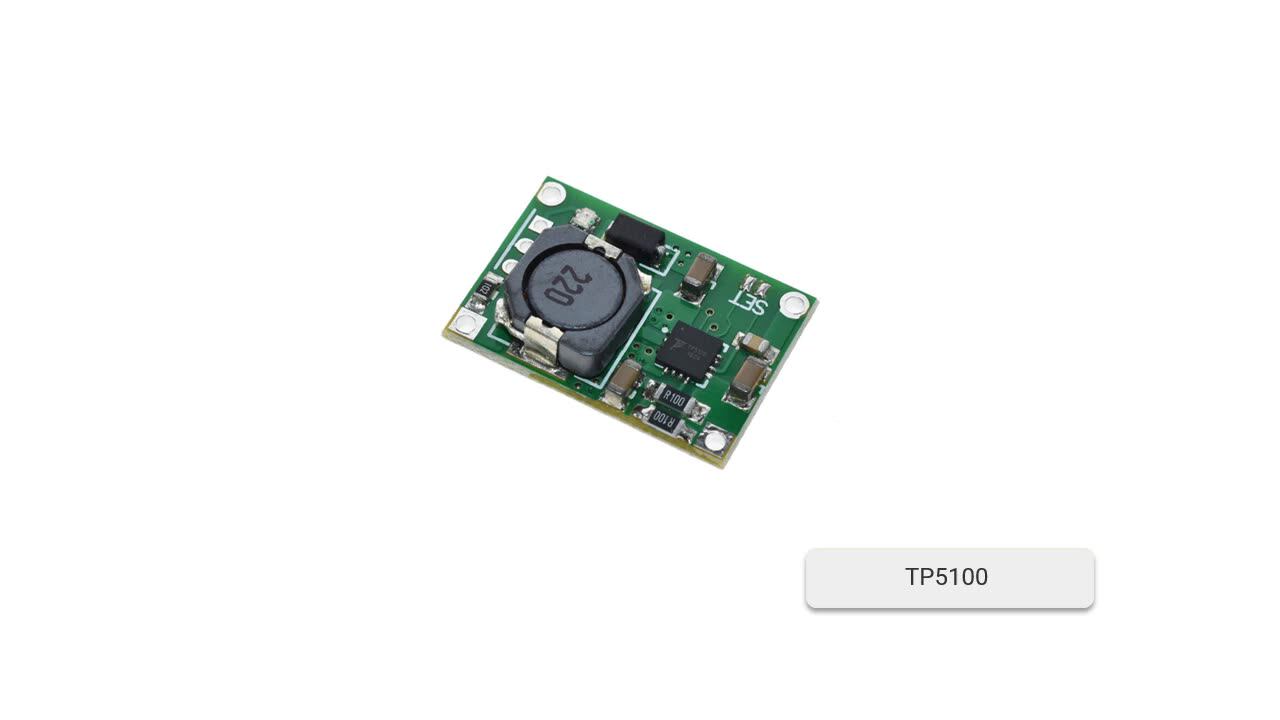 Produktbild von 5x TP5100 Li-Ionen-Lademodul – 2A, 4,2V/8,4V, Mit Schutzfunktionen, BMS