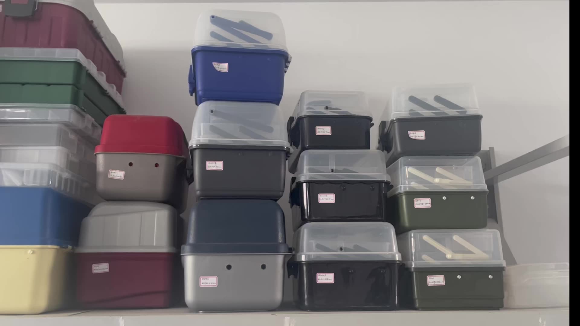 Plastic Fish Tackle Bag Roller Tackle Box 100kg Loading Capacity