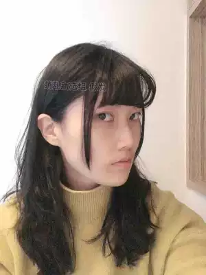 Block bald sideburns can be removed comics Qi banghai daily jk hairline wig air fake bangs lolita