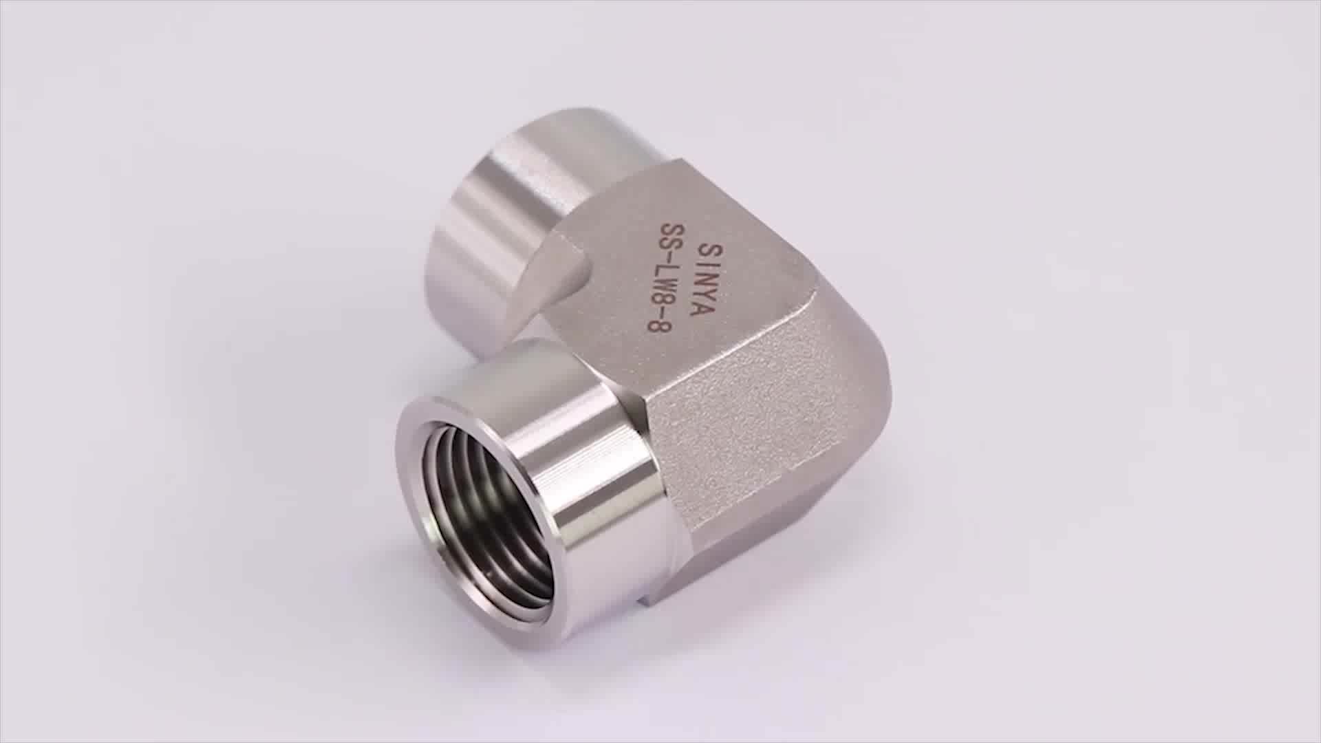 Female Elbow Instrumentation Duplex Elbow Nipple,Adaptors 1" Npt 316 Ss