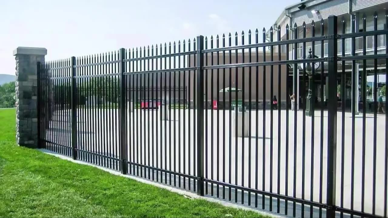 Cheap Price Galvanized Wrought Iron Fence Designs Fence Metal And Gate